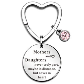 SMARGO Mum Gifts Daughter Keyring from Mum Daughter Birthday Christmas Thanksgiving Mother's Day Gifts for Mum Daughter