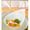 Octonyluck Skimmer Slotted Spoon Spider Strainer, Strainer Large Cooking Skimmer