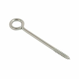 SISI UK® 10 x Heavy Duty Screw In Vine Eye Garden Hanging Climbers 75mm, 100mm Zinc Plated (75mm)