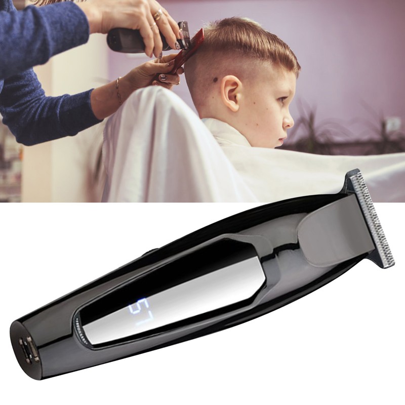 Electric Hair Trimmer USB Rechargeble Professional LCD Display Electric Barber
