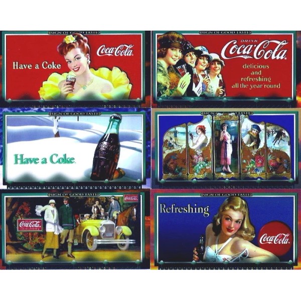 1996 COCA COLA SIGN OF GOOD TASTE COMPLETE BASIC TRADING