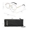 EYE ZOOM 3 Pack Metal Frame Round Reading Glasses with