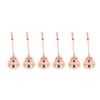 6pcs Candle Extinguisher Rose Gold Rotatable Bell Shaped Candle Extinguisher