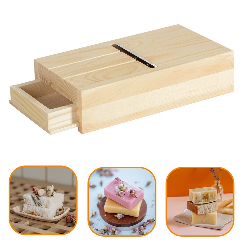 Wooden Soap Slicer, Soap Shaver with Sharp Blade for Handmade