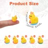 50stk Osterenten aus Kunstharz, Ostereier Kaninchenenten Mini-Kunstharzenten Häschenenten Miniatur-Kunstharztiere Kleine