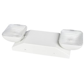 Elco EE22L 2 Light 5" Tall Integrated LED Commercial Emergency Wall Lights - 3 Watt - White