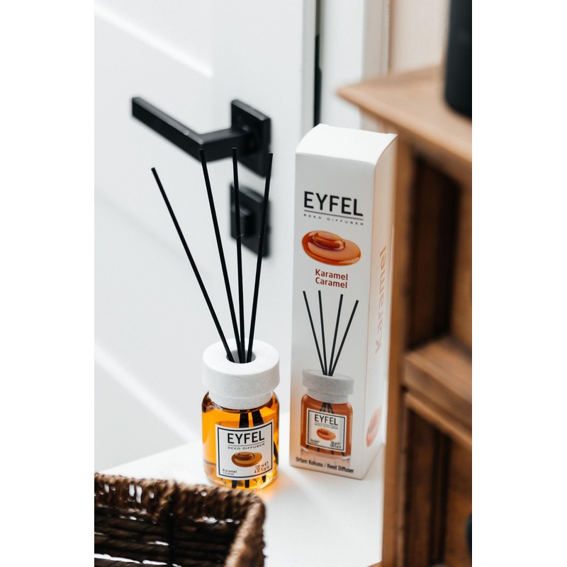 EYFEL Reed Diffuser Set - Caramel Scent 4.05 fl oz