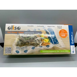 OLISO Bags Vac Snap 1 Gallon, 14 Count