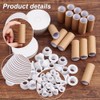 PH PandaHall 16 Sets Empty Paper Thread Spools Wire Weaving