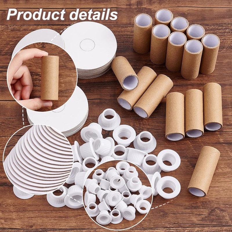 PH PandaHall 16 Sets Empty Paper Thread Spools Wire Weaving