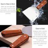Cyoufine Middle Wide Griddle Scraper, 4 ''x 4 '' Smashed