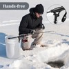 Huntury Adjustable Bucket Rod Holder for Ice Fishing, Clip On