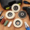 Heigble 8 Pcs Wool Polishing Wheel Disc and Polishing Compounds
