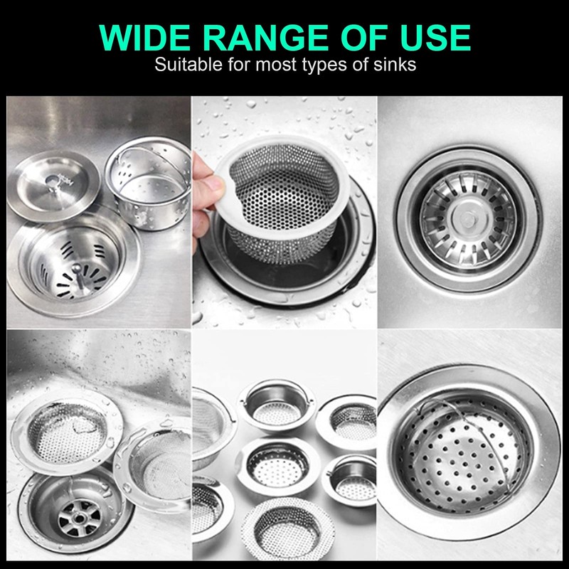 300 Pieces Kitchen Sink Strainer Bags Disposable Mesh Strainer Bags