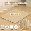 2 Stück Kratzmatte Für Kaninchen, Natürliche Sisal Kratzmatte Für Kleintiere,