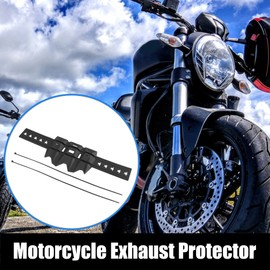 Motoforti Universal Motorbike Exhaust Muffler Silencer Protector Black