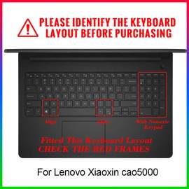Silicone Keyboard Cover for Lenovo 2020 2019 IdeaPad 15.6" 17.3" 320 330 330s 340s 520 S540 720s 130 S145 L340 S340 V330 V130 |ThinkBook 15 | Ideapad 3 15 15.6" 17.3" Protector Skin,Space