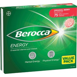 Berocca Berry Energy Effervescent Tablets 75 pack