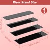 4 Tier Acrylic Display Risers, Black Perfume Organizer Stand, Large