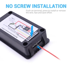 MICTUNING 200V LCD Display DC Battery Voltmeter RV Solar Car Project Power Monitor Tester