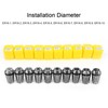10Pcs Chuck Accurate Spring Set CNC Engraving Milling Machine Industrial