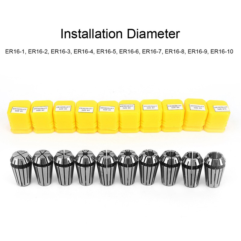 10Pcs Chuck Accurate Spring Set CNC Engraving Milling Machine Industrial