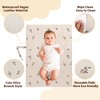 Vegan Leather Portable Changing Pad - Waterproof Compact Baby Changing