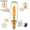 LiteHistory Dimmable T6 led Bulb 40W Candelabra led 2200K Amber