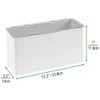 mDesign BPA Free Plastic Storage Box - Stackable Plastic Box