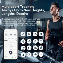 SENECESLI Smart Health Wristband, Wearable Activity & Fitness Tracker with Magnetic Charging Base for Multi Sport Mode (Black) (Gold) (Silver)