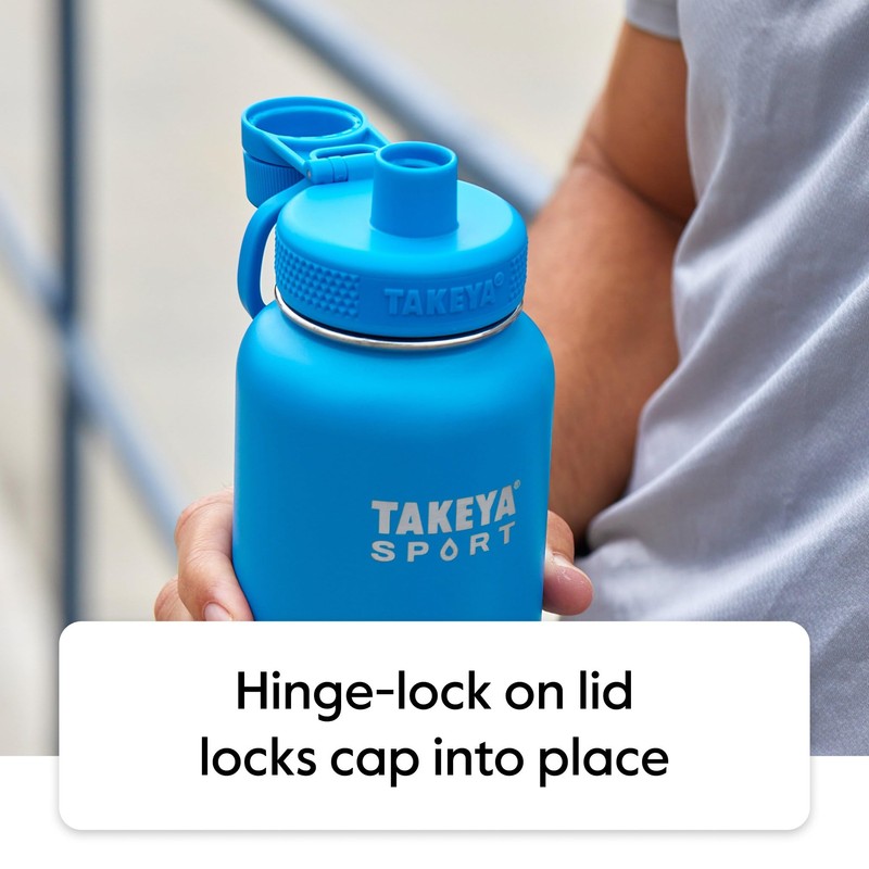 Takeya Sports Water Bottle with Spout Lid - Bottle with
