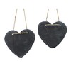TEMPELWELT 2 x Decorative Hanging Heart Pendant 12 x 11