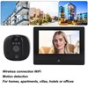 4.3inch Peephole Camera 1080P WIFI Front Door 150 Degree Wide