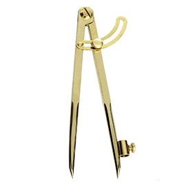 Liquidraw Locking Wing Divider with Compass - 8" Brass