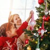 KUPETO Gnomos Navideño con Luz LED, 5 Piezas Adornos navideños