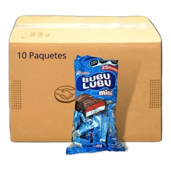 Ricolino  Mini Bubulubu 10 Pack Con 25 Pzas C/u
