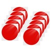 YIKIADA 10 Pcs Red Sticker Waterproof Sticker Removable Round Sticker