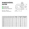 Rustproof Shackles Stainless Steel 4-25 mm Rustproof Shackle V4A Stainless