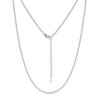 Silvora 14inch Stainless Steel Cable Chain Necklace Womens Chain Necklaces,Stainless