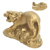 Brass Tiger Statue Ferocious Tiger Durable Brass Rustproof Durable Sturdy
