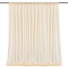 Backdrop Curtain Champagne 1.5x2.15m Yarn Durable Backdrop Drape for Wedding