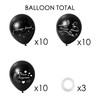 Memorial Remembrance Balloons 30 Pieces 12" Black Funeral Themed Memorial