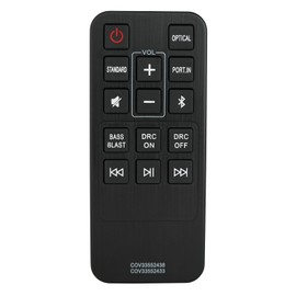 COV33552438 COV33552433 Replacement Remote Control Compatible for LG 2.0 Channel Compact Sound Bar SK1