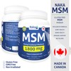 Naka Platinum MSM Powder, 1800mg, Relieve Joint Pain, (700 gram)