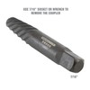 OEMTOOLS 26500 Heater Hose Coupler Extractor, Spiral Tip Coupler Removal