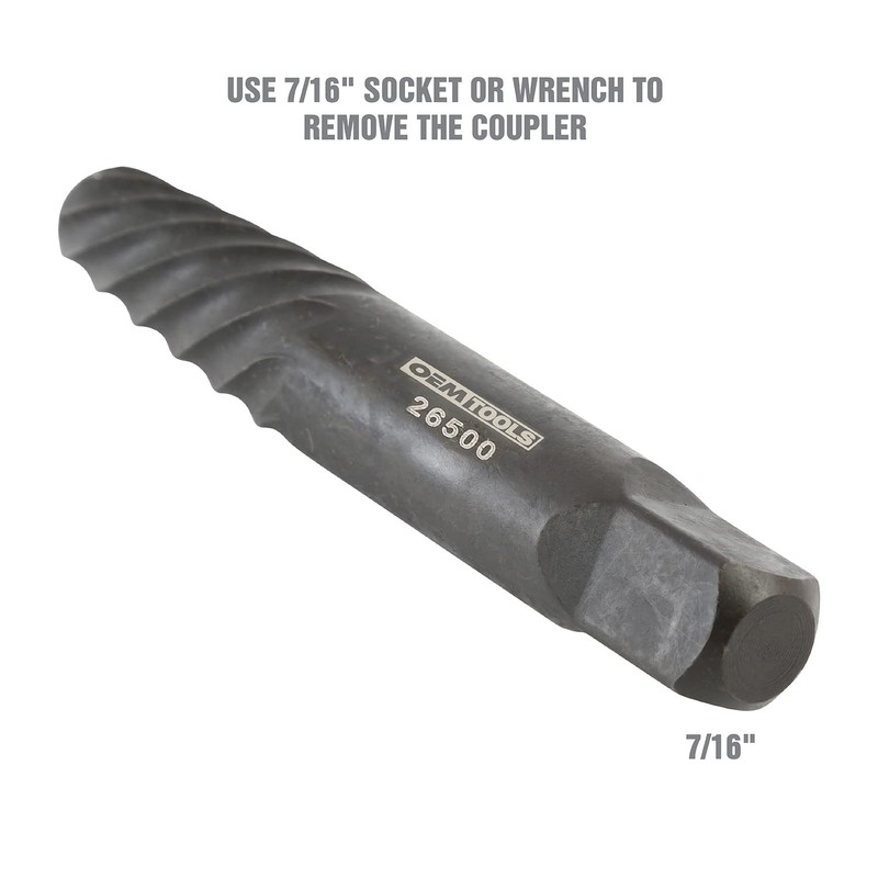 OEMTOOLS 26500 Heater Hose Coupler Extractor, Spiral Tip Coupler Removal
