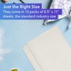 Oasis Supply, Ultra Flexible Icing Sheets, White, Paper 8.5" x