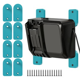 Charger Mount Holder for Makita DC18RC DC18RD DC18RA DC18RF DC18SC DCB18SD DC18SF (No Charger) Open Frame Wall Mount for Heat Dissipation Removable Corner Support, 2 Sets (8 Pack)