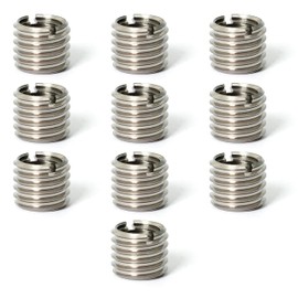 Increased Fire Insert Nut M10*1.5 Inner Diameter M12*1.75 M1.75 Length 10mm M12 M10 Conversion Bolt Screw Conversion Adapter Stainless Steel Single Line Groove Embedded Nut Thread Repair