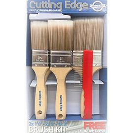 Cutting Edge Premium Synthetic Paint Brush Sets - 5-Brush or 6-Brush Sets (5)
